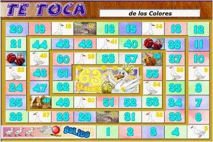 el juego de la oca de la cabana