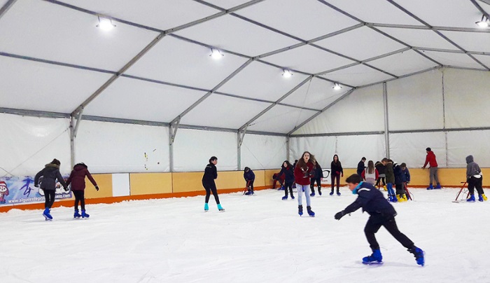 pista de patinaje sobre hielo vicalvaro