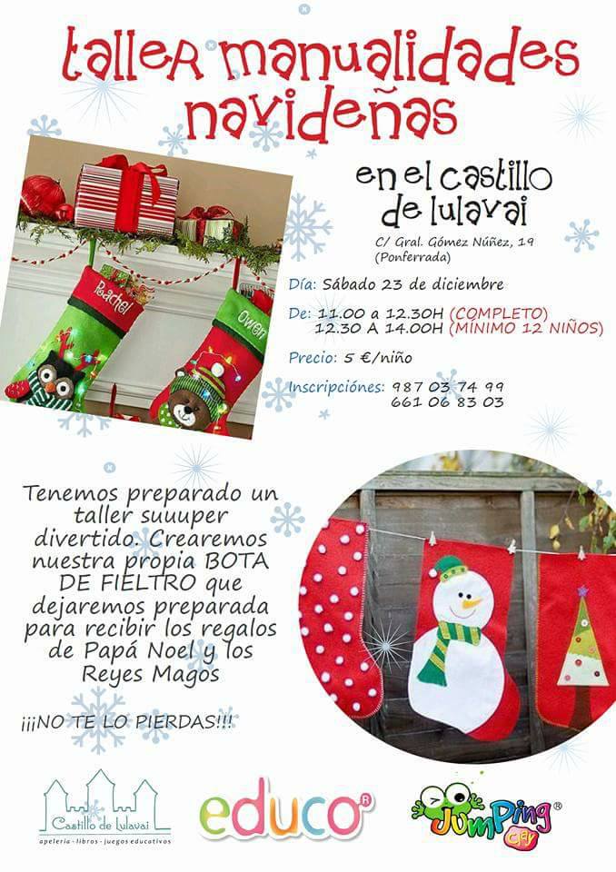 taller de manualidades navidenas