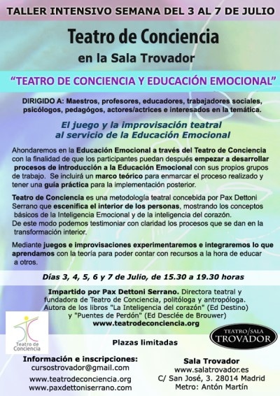 taller de teatro emocional y consciencia