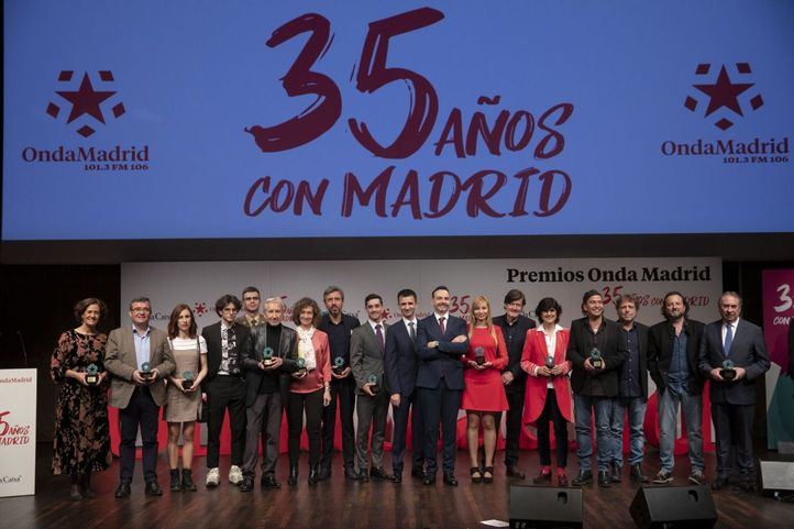 la radio autonomica celebra su aniversario con los premios onda madrid